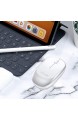 Bluetooth Maus OMOTON kabellose Maus kompatibel mit iPad Tablet IOS 13 (oder höher System) und Allen Bluetooth-Geräten Business-Stil leicht und klein. Weiß
