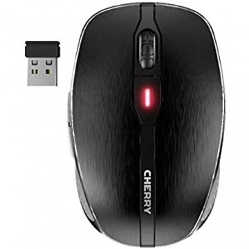 CHERRY MW 8 ADVANCED Kabellose Maus (Wiederaufladbar 2in1 Bluetooth Funk für PC und Mac) Einfarbig