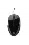 HP X1500 (H4K66AA) Maus mit Kabel (USB 1.500 dpi 3 Tasten Scrollrad) schwarz