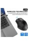 INPHIC kabellose Maus wiederaufladbare ergonomische 2 4G optische funkmaus mit USB-Nano-Empfänger für Laptop PC Computer MacBook 6 Tasten Schwarz