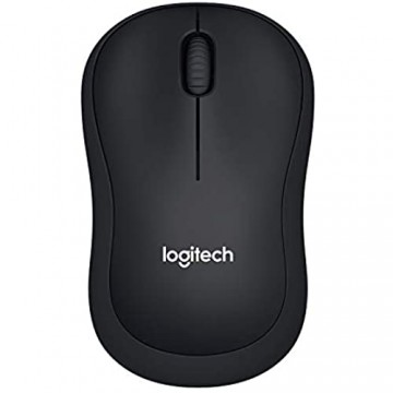 Logitech B220 Silent Kabellose Maus 2.4 GHz Verbindung via Nano-USB-Empfänger 1000 DPI Optischer Sensor Quiet-Mark Zertifiziert 18-Monte Akkulaufzeit 3 Tasten Für Links- und Rechtshänder PC/Mac