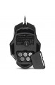 Sharkoon Drakonia II Gaming Maus optischer Sensor PixArt 3360 15.000 DPI 12 programmierbare Tasten schwarz