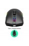 Typ C Schnelllademäuse 2 4GHz Drahtlose Gaming-Maus mit RGB-Hintergrundbeleuchtung-Schwarz