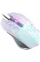 VersionTECH. Gaming Maus Gamer Maus 2400 DPI mit 6 Tasten LED USB Maus optisch Hohe Präzision für PC Laptop Microsoft Pro Office Home Weiß