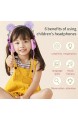 chenfei Kids Unicorn Kopfhörer kabellos Mädchen Bluetooth Kopfhörer über dem Ohr niedliche Kinder Headsets mit Mikrofon für Tablet Online-Studie für Mädchen Geburtstag Weihnachten Einhorn Geschenk