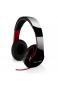 FANTEC SHP-250AJ Stereo HiFi Kopfhörer (mit Bügel on Ear 3 5 mm Klinkestecker bassstark große und weiche Ohrpolster) schwarz/rot
