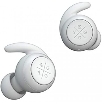 Kygo E7/900 True Wireless In-Ear Kopfhörer (wasserfester Bluetooth Ohrhörer mit Multifunktionsbedientaste & Mikrofon 3.5 Stunden Akkulaufzeit) Weiß