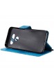 Nancen Compatible with Handyhülle LG K41S / LG K51S Hülle Flip-Case Handytasche - Standfunktion Brieftasche und Kartenfächern - Sun Flower - Blue