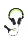OMNITRONIC SHP-i3 Stereo-Kopfhörer grün mit Freisprecheinrichtung und Musikweiterschaltung | Integrierte Freisprecheinrichtung und Mikrofon für iPhones und andere gängige Smartphones