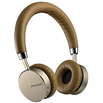 Pioneer SE-MJ561BT(T) Bluetooth On-Ear Kopfhörer (Mikrofon/Freisprechfunktion NFC 15 Stunden Wiedergabe hoher Tragekomfort für Smartphone Tablet MP3 Player Aluminium Design) Braun