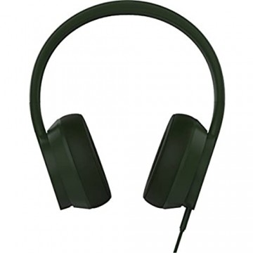 PLUGGED PCRWN16OG Crown On-Ear Flexibler Faltbarer stylischer Stereo Hi-Fi Kopfhörer Olive/Graphite