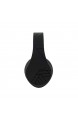 PowerLocus Bluetooth Over-Ear Kopfhörer Kabellos Stereo Faltbare Kopfhörer Kabellose und Kabel-Kopfhörer mit Integriertem Mikrofon Micro SD/TF FM für Handys/iPad/Laptops & PC (Schwarz)