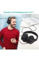 YAMAY Bluetooth Kopfhörer Over Ear Kopfhörer Kabellos Bluetooth Headset HiFi Stereo Wireless Kopfhörer mit Mikrofon Freisprechen 20 Stunden Spielzeit Tiefer Bass Mikrofon Freisprechen für Handy PC
