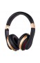 YXLYLL Bluetooth-Over-Ear-Kopfhörer Kopfhörer mit Geräuschunterdrückung Bluetooth 5.0 Wireless Over Ear-Headset mit tiefem HiFi-Bass 8-10-stündige Bluetooth-Wiedergabe-Gold