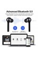 Bluetooth Kopfhörer BassPal Kabellos Kopfhörer in Ear Bluetooth 5.0 mit Mini Ladekoffer Wasserdicht Wireless Ohrhörer mit Integriertem Mikrofon Touch Control Sport Kopfhörer für iOS und Android