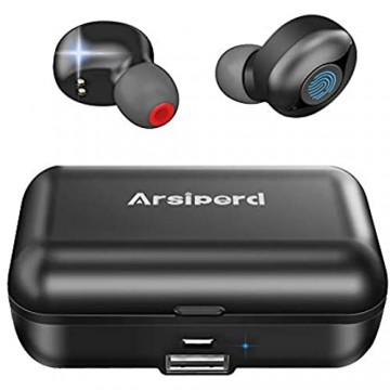 Bluetooth Kopfhörer In Ear 60H Spielzeit IPX5 Wasserdicht Kopfhörer Kabellose mit Mikrofon Wireless Ohrhörer Sport Bluetooth 5.0 HD Stereo CVC6.0 Geräuschunterdrückung 2000mAh Ladekästchen