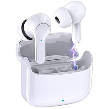 Bluetooth Kopfhörer in Ear Kabellose Kopfhörer Bluetooth 5.0 Headset mit HiFi Stereo Sound Integriertem Mikrofon IP7 Wasserdicht Wireless Kopfhörer Sport Ohrhörer Auto Pairing Berührungssteuerung