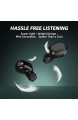Bluetooth Kopfhörer | LESHP in Ear Kopfhörer Bluetooth mit intensivem Bass 2021 Kopfhörer kabellos mit integriertem Mikrofon Noise Cancelling in Schwarz
