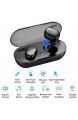 Bluetooth kopfhörerkabellose Headset Touch-Steuerung zur HiFi-Stereo-Rauschunterdrückung mit Mikrofon und Ladebox geeignet für iPhone Samsung Huawei Android（schwarz）