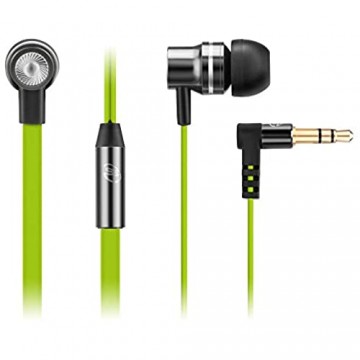 deleyCON SOUNDSTERS S16 - Ohrhörer Kopfhörer - In-Ear Kopfhörersystem mit Vollmetallgehäuse - Lärmdämmendes Gehäuse - Grün