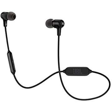 JBL E25BT In Ear Bluetooth Kopfhörer in Schwarz – Kabelloser Ohrhörer mit 3-Tasten-Fernbedienung und Mikrofon – Wireless Headphones für bis zu 8 Stunden Musik und Telefonate