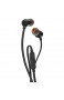 JBL Tune 110 – In-Ear Kopfhörer mit verwicklungsfreiem Flachbandkabel und Mikrofon in Schwarz & Hama Kopfhörer Tasche für In Ear Headset schwarz
