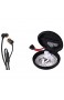 JBL Tune 110 – In-Ear Kopfhörer mit verwicklungsfreiem Flachbandkabel und Mikrofon in Schwarz & Hama Kopfhörer Tasche für In Ear Headset schwarz