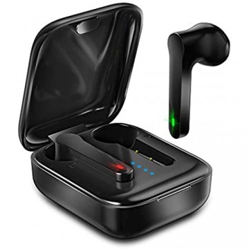 KUNGIX Bluetooth Kopfhörer Kabellos Ohrhörer in Ear mit Portable Mini Charging Ladebox und Mikrofon Bluetooth 5.0 Headset Stereo Ohrhörer Wasserdicht IPX7 Sport Earbuds
