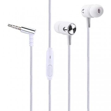 Marxways Universelles 3 5-mm-In-Ear-Stereo-Ohrhörer-Kopfhörer-Headset mit MicFor-Handy-PC universelles In-Ear-Kabelsalat-Kabel ohne Ohrhörer/Ohrhörer