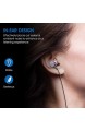 Oriver 3.5mm In-Ear kopfhörer mit Kabel HiFi Stereo Ohrhörer Geräuschisolierung Headset Verwicklungsfreie Kabel für MP3-Player Walkman iPod (No Mikrofon)