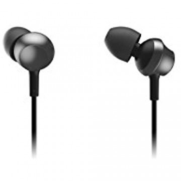 Panasonic RP-TCM360E-K In-Ear Kopfhörer (Ohrhörer Headset 3 Pass-Stücke (S/M/L) ergonomisches Design schwarz)