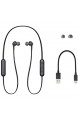 Sony WI-XB400B kabellose In-Ohr Kopfhörer (eingebauter Sprachassistent Neckband Design Bluetooth 5.0 NFC Headset mit Mikrofon für Telefon & PC/Laptop) schwarz