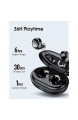 Tiksounds Bluetooth Kopfhörer in Ear Kopfhörer Bluetooth Ohrhörer 36H Spielzeit mit Ladebehälter IPX7 Wasserschutz Wireless Kopfhörer