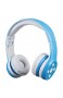 Bluetooth Kopfhörer Kinder Hisonic Kinderkopfhörer Leicht Tragbare Headset mit Laustärkebegrenzung Verstellbare Eingebautes Mikrophon und zwei Anschlüssen zum Teilen. (Blau)