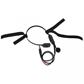 Cerlingwee Knochenleitungs-Headset Tragbare ballistische Helme Knochenlautsprecher Mikrofon-Headset für die Funkübertragung Gehörschutz zu Hause