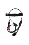 Cerlingwee Knochenleitungs-Headset Tragbare ballistische Helme Knochenlautsprecher Mikrofon-Headset für die Funkübertragung Gehörschutz zu Hause