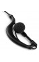 Cosye 3 5 mm gebogener Mono-Kopfhörer Nur Hörer für Lautsprecher hören Mikrofon für 2-Wege-Radio Langlebiger gebogener Mono-Kopfhörer