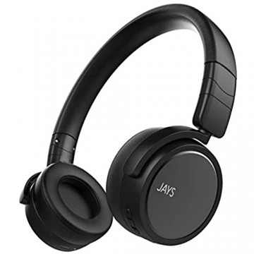JAYS On Ear Kopfhörer Bluetooth - x-Five - Schwarz - Headphones Kabellos On-Ear Wireless mit 20h Akkulaufzeit & Mikrofon