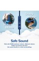 Kopfhörer Kinder iClever Kopfhörer für Kinder Lautstärkenbegrenzer mit Mikrofon Faltbar 3.5mm Aux Nylonkabel Kinderkopfhörer am Ohr für Tablett Flugzeug Schule