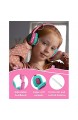 Planet Buddies Kinder kopfhörer Lautstärkeregulierung mit austauschbaren Tierkärtchen im Lieferumfang enthalten On-Ear-Kopfhörer Kinder ideal für Reisen Schule Telefon Tablet und Kindle Pinke