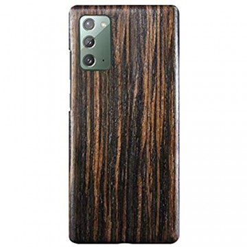 qichenlu [Kugelsicher Aramidkern Afrikanisches Ebenholz Echtholz Backcover für Note 20 5G Hülle für Note 20 5G FSC zert. Holz Handyschale Ultra Slim Wood Case