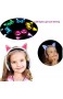 Sebasty LED-Licht-Kopfhörer-Katze-Ohr-Headset Mit USB Gebührenpflichtiger Faltbarer Kopfhörer for Kinder Jugendliche Erwachsene Kompatibel for Tablet Computer Handy (Farbe : C)