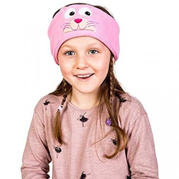 Snuggly Rascals SR1-CAT Bequeme und größenverstellbare Stirnband-Kopfhörer für Kinder rosa