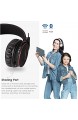 Termichy Bluetooth Kopfhörer Kinder mit 93dB Lautstärkebegrenzung Faltbare Tragbare Leicht kopfhoerer Kabellos Audio Kabel On-Ear Drahtloser Kopfhörer Musik Shareport Eingebautem Mikrofon (Schwarz)