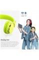 Termichy Bluetooth Kopfhörer Kinder mit 93dB Lautstärkebegrenzung Faltbare Tragbare Leicht kopfhoerer Kabellos mit Audio Kabel On-Ear Drahtloser Kopfhörer Musik Shareport Eingebautem Mikrofon (Grün)