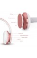 ZAPIG Premium Kinderkopfhörer Bluetooth Kopfhörer für Kinder mit Gehörschutz Leichte Kinder Kopfhörer mit Faltbare Kopfband Rosa Gold