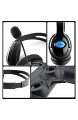 12shage Acoustic Noise Cancelling Kopfhörer (geeignet für PS4 PC Laptop Phone) schwarz