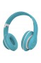 Active Noise Cancelling-Kopfhörer Bluetooth Kopfhörer über Ohr mit Mic und Memcory Card for Reisen Arbeit Tv Pc Handys (Color : Green)