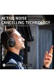 Active Noise Cancelling Kopfhörer PowerLocus Bluetooth Over-Ear Kopfhörer mit Geräuschunterdrückung Kabellose Kopfhörer Hi-Fi Tiefe Bässe 70Std Spielzeit Faltbar mit Mikrofon für Handys/Laptops/PC