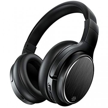 Bluetooth Over Ear Kopfhörer Noise Cancelling Wireless HiFi Bass Stereo 50 Std.Laufzeit Headset für Telefon PC TV Tablets